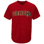 Diamondbacks Full Button Baseball Jersey - Adult MAHD6840